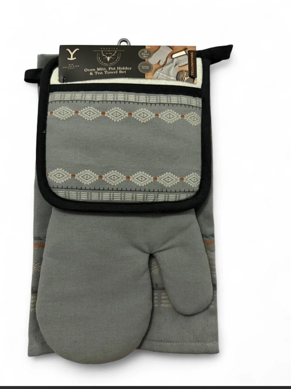 Yellowstone RIP CollectioOven Mitt, Pot Holder &Tea Towel Set